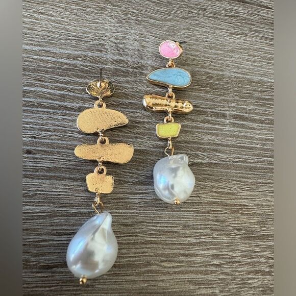 Bohemian drop earrings A1166 - Picture 4 of 4